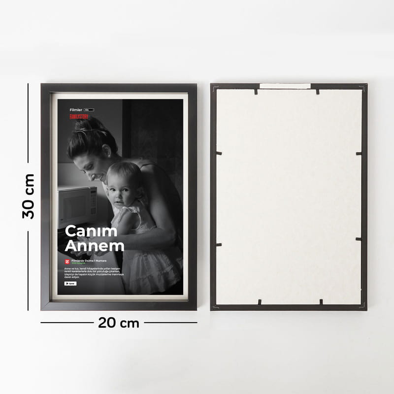 Anne Tasarımlı Familystory Siyah Dekoratif Çerçeve