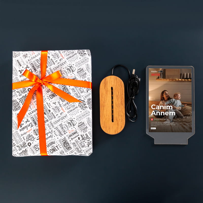 Annem İçin Film Temalı Familystory LED Fotoğraf Lambası