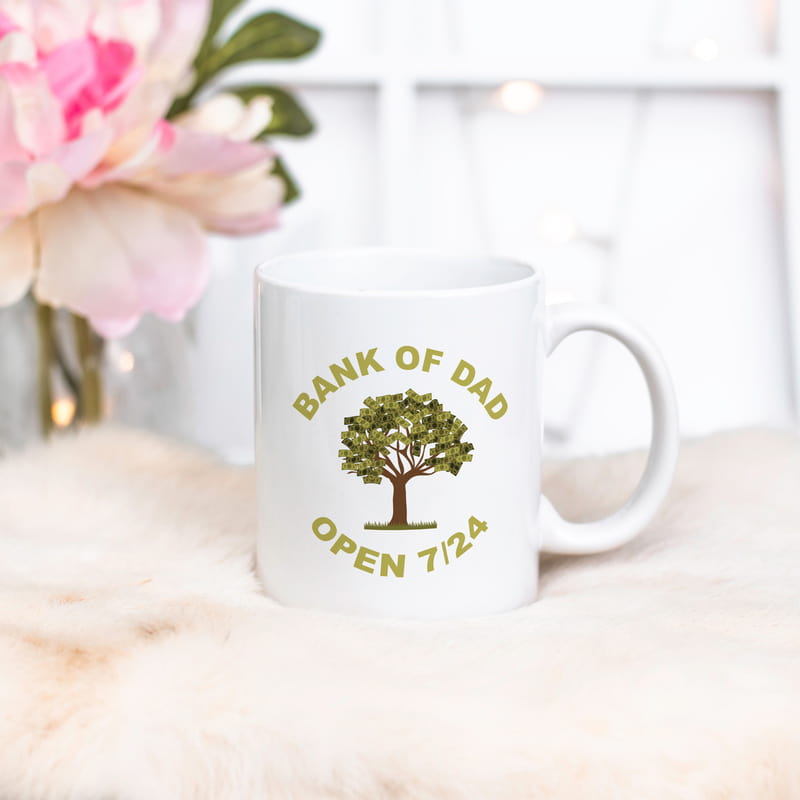 Baba Bank Tasarımlı Esprili Kupa Bardak