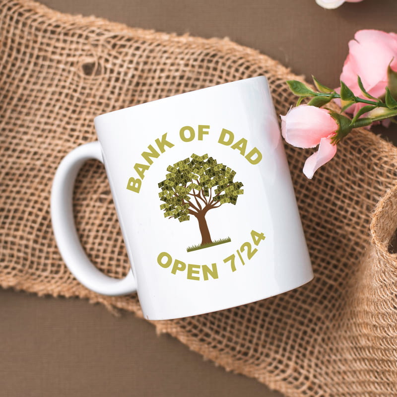 Baba Bank Tasarımlı Esprili Kupa Bardak