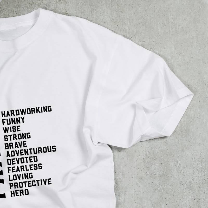 Babalar Gününe Özel Father Mesajlı Tişört