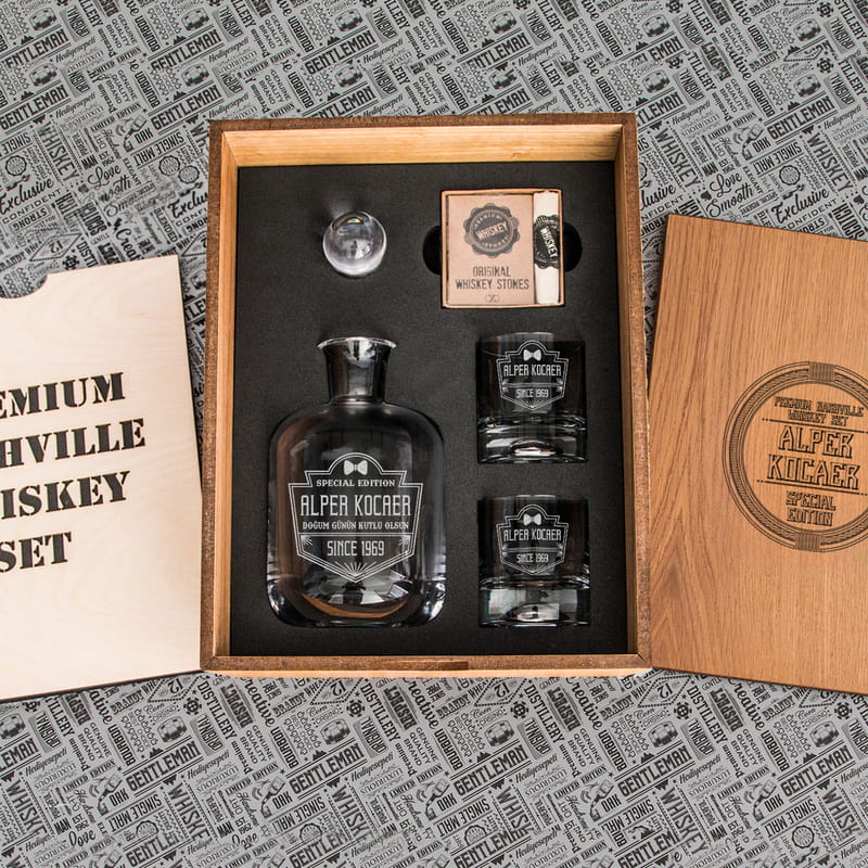Babaya Özel Gün Hediyesi Nashville Viski Seti