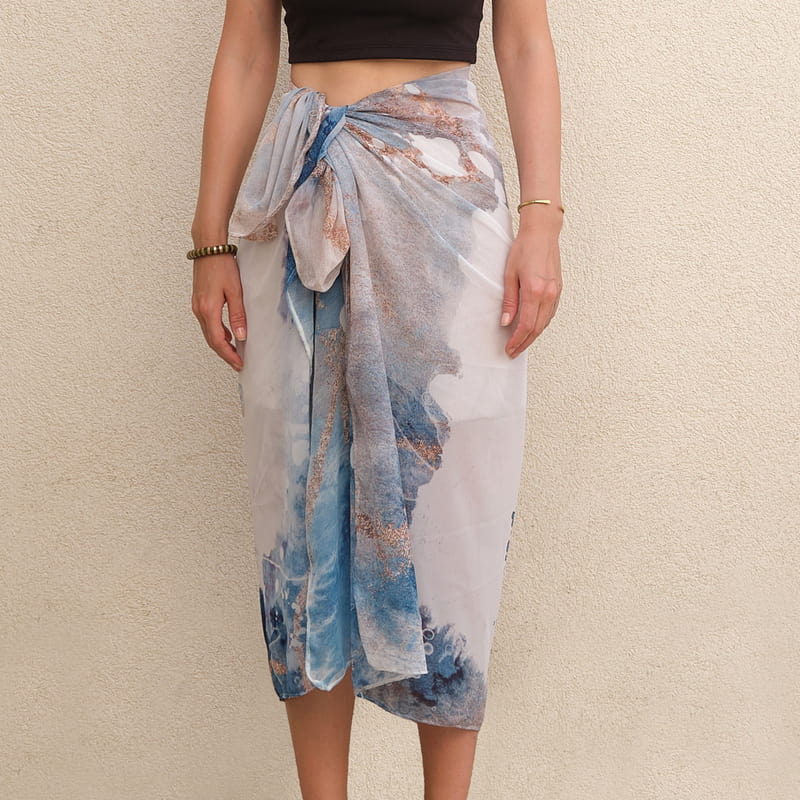 Baş Harf Özelleştirmeli Denizaltı Masalı Temalı Pareo