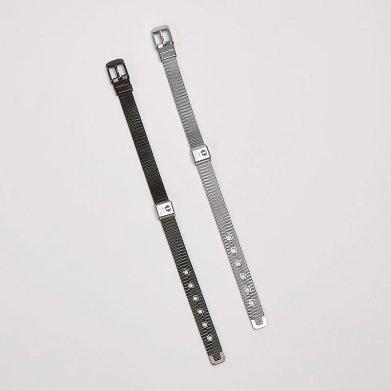 Bebek Ayak İzi Tasarımlı Tarih ve İsim Özelleştirmeli 2'li Anne & Baba Bilekliği