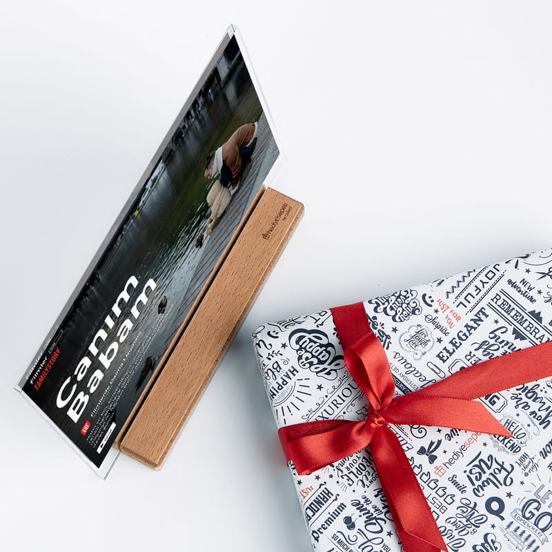 Canım Babam Loveflix Ahşap Stantlı Plaket