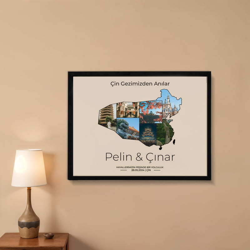 Çin Gezimizden Hatıra 30x40 Fotoğraf Çerçevesi