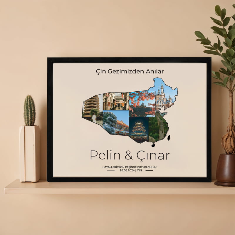Çin Gezimizden Hatıra 30x40 Fotoğraf Çerçevesi