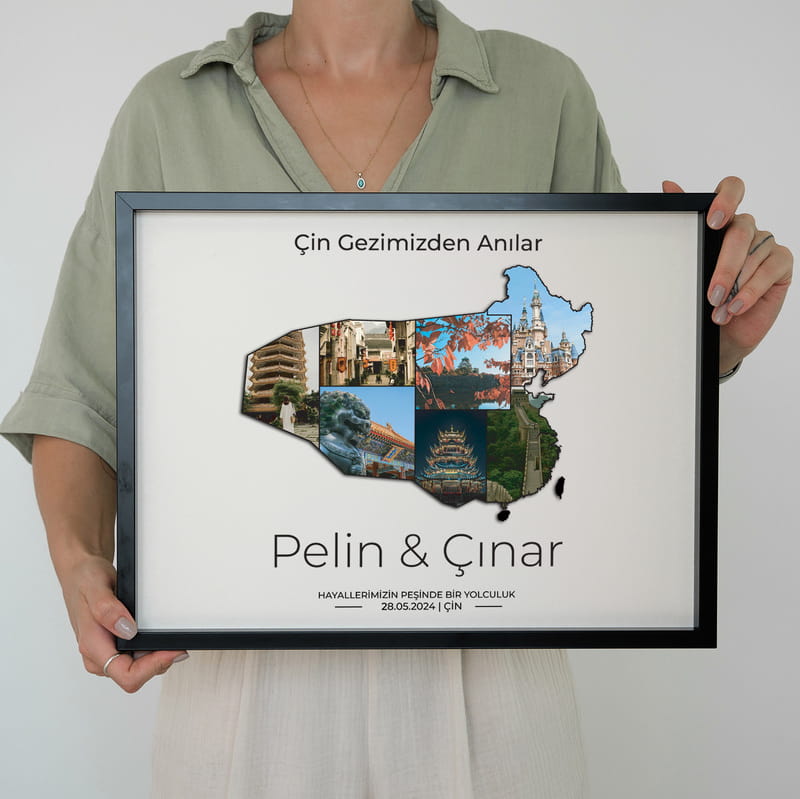 Çin Gezimizden Hatıra 30x40 Fotoğraf Çerçevesi