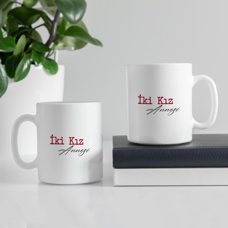 Çocuk Sayısı Yazılı Anne Kahve Kupası