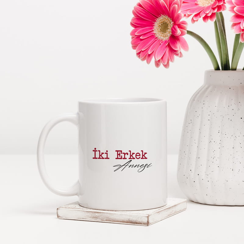 Çocuk Sayısı Yazılı Anne Kahve Kupası