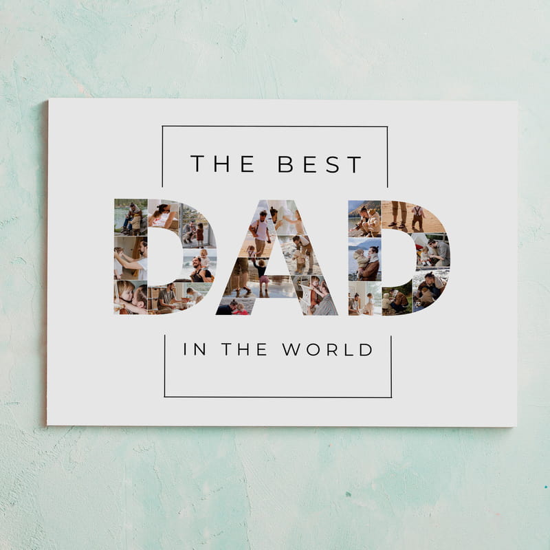 DAD Kolaj Fotoğraflı Kanvas Tablo