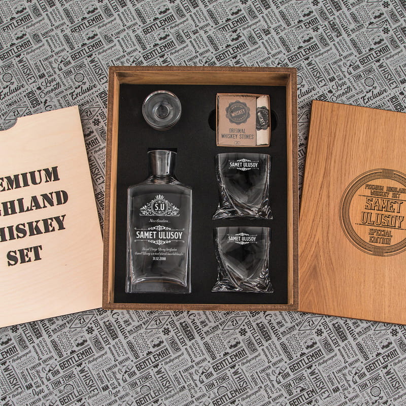Doğum Günü Hediyesi Highland Viski Seti