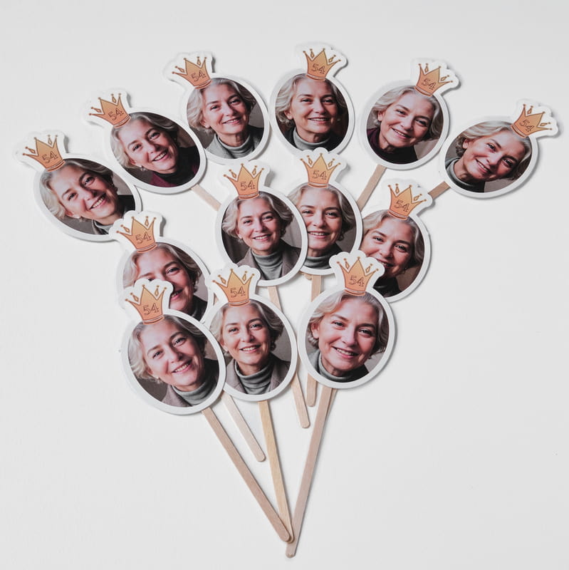 Doğum Günü Partisinin Kraliçesi Fotoğraflı Parti Süsü