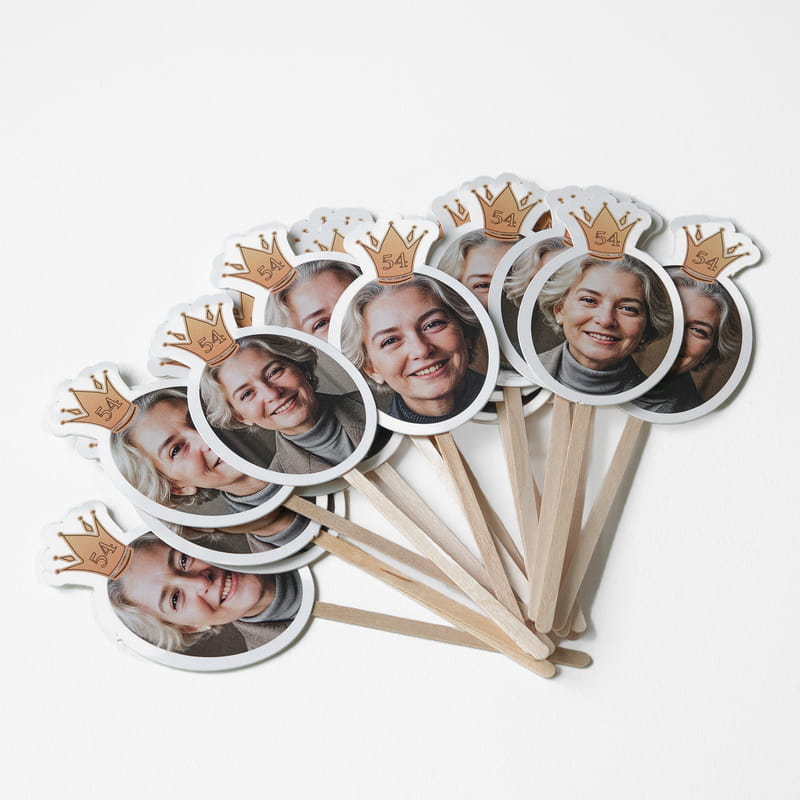 Doğum Günü Partisinin Kraliçesi Fotoğraflı Parti Süsü