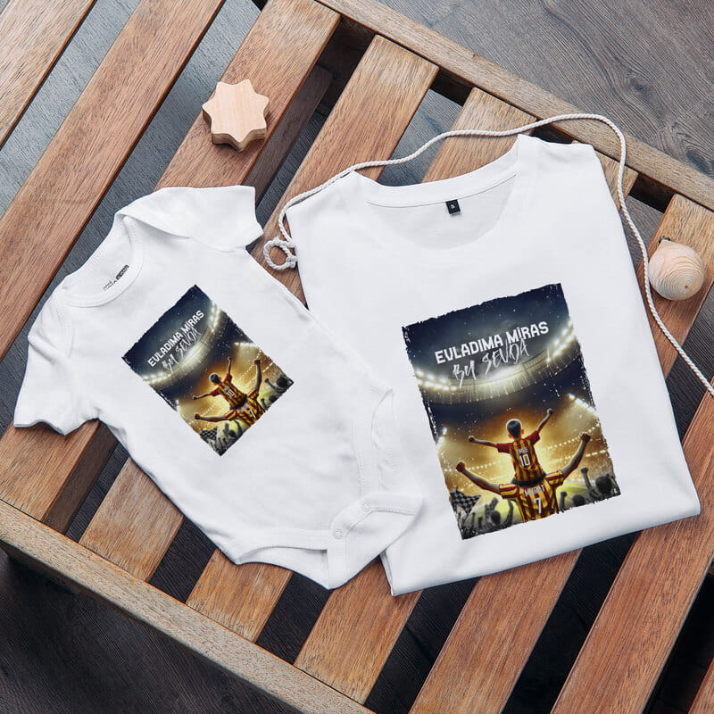 Evladıma Miras Sarı Kırmızı Baba Bebek İsimli Taraftar Kombini