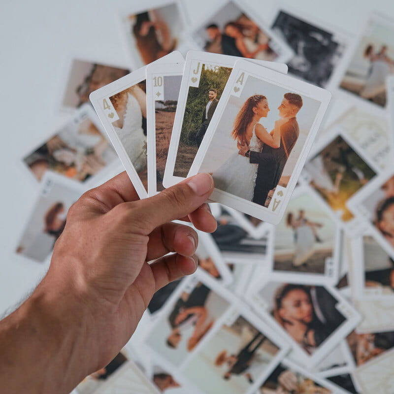 Fotoğraf Özelleştirmeli Düğün Hediyesi İskambil Destesi