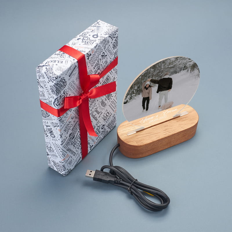 Fotoğraflı Kişiye Özel Led Işıklı Lamba