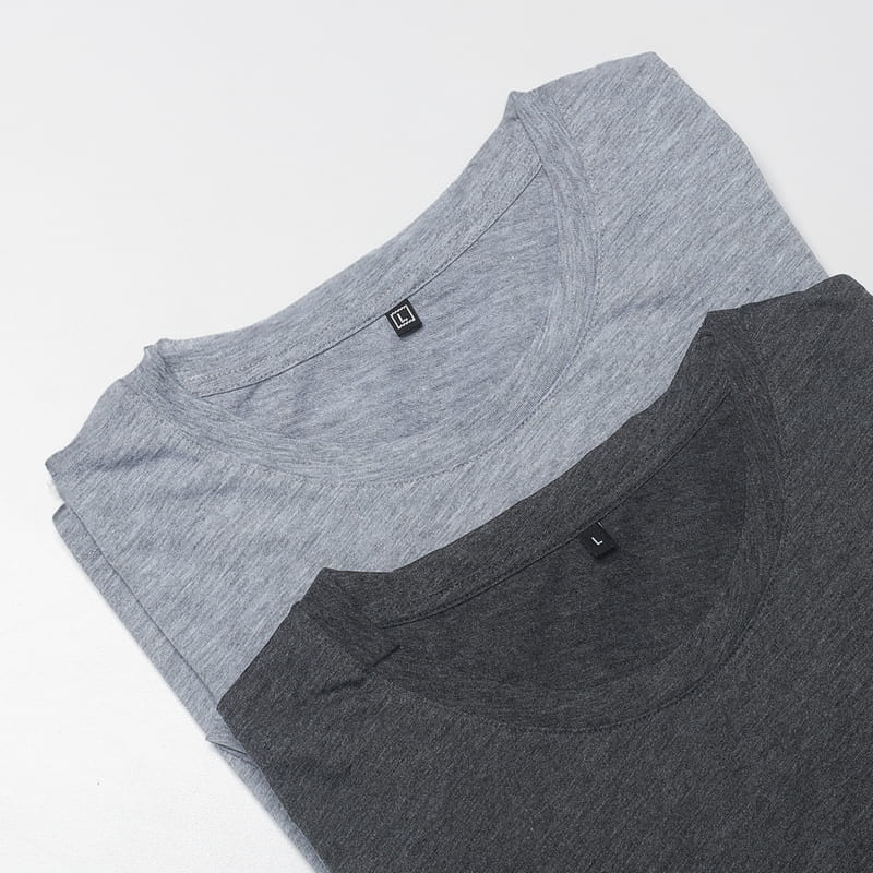 Gri Füme 2'li Kadın Tişört Seti - %100 Pamuk