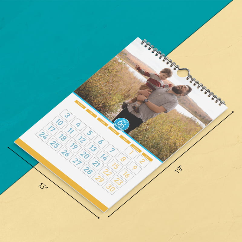 Her Aya Fotoğrafınıza Özel Yapraklı 2026 Duvar Takvimi