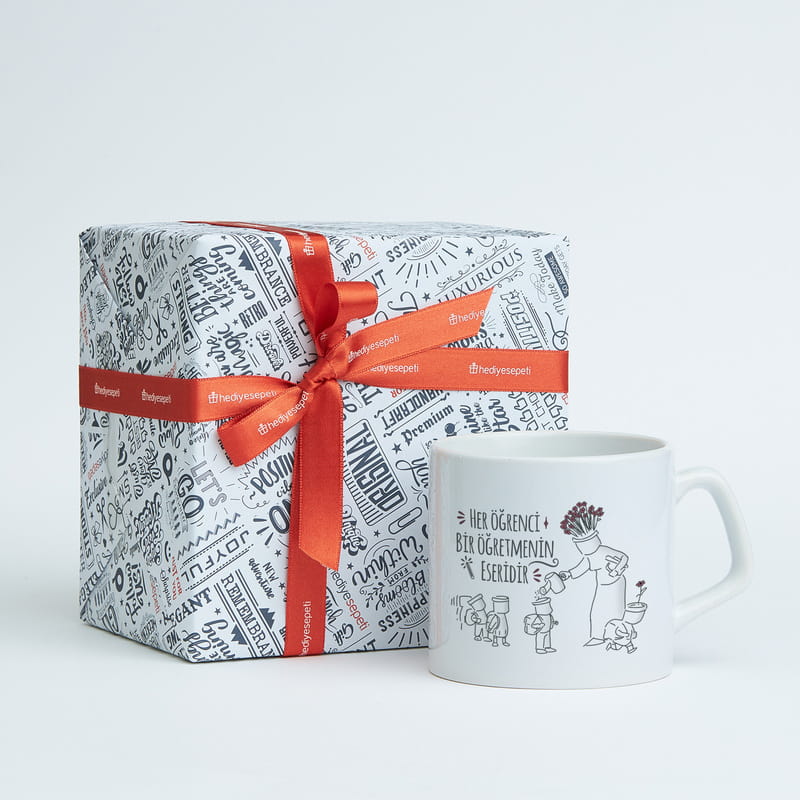 Her Öğrenci Bir Öğretmenin Eseridir Tasarımlı Fincan