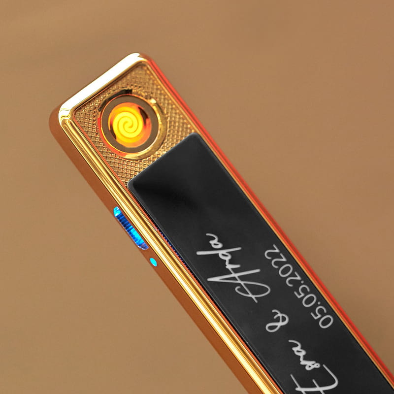 İsim ve Tarih Yazılı Şarj Edilebilir Elektrikli Çakmak