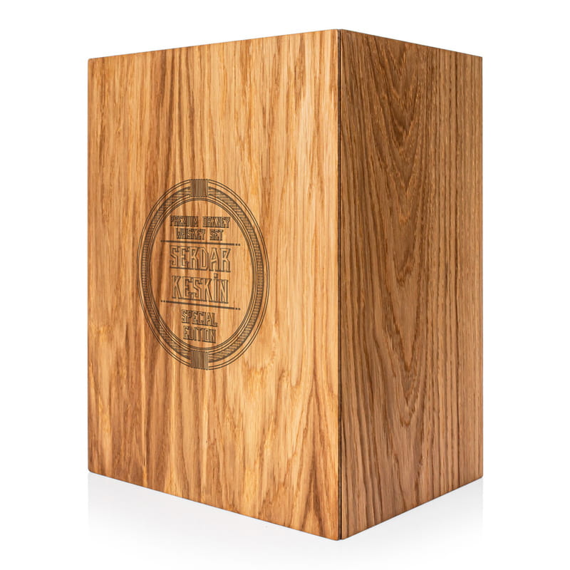 İsme Özel Ahşap Kutulu Orkney Viski Seti