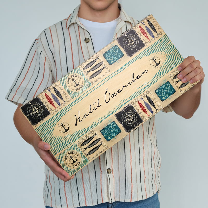 Özel Seri Sardalya Tavla Seti