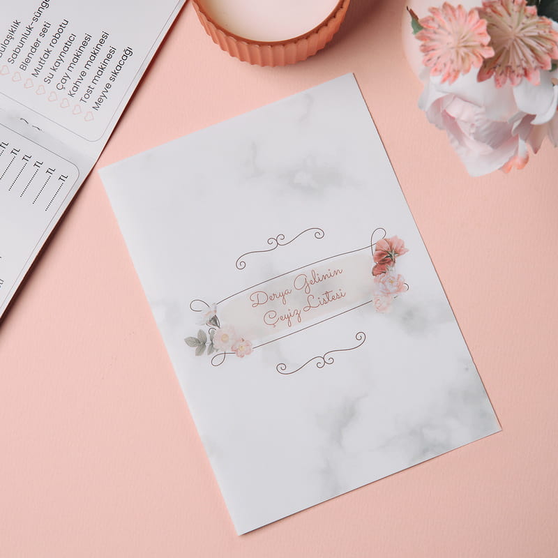 İsme Özel Çeyiz Listesi Defteri