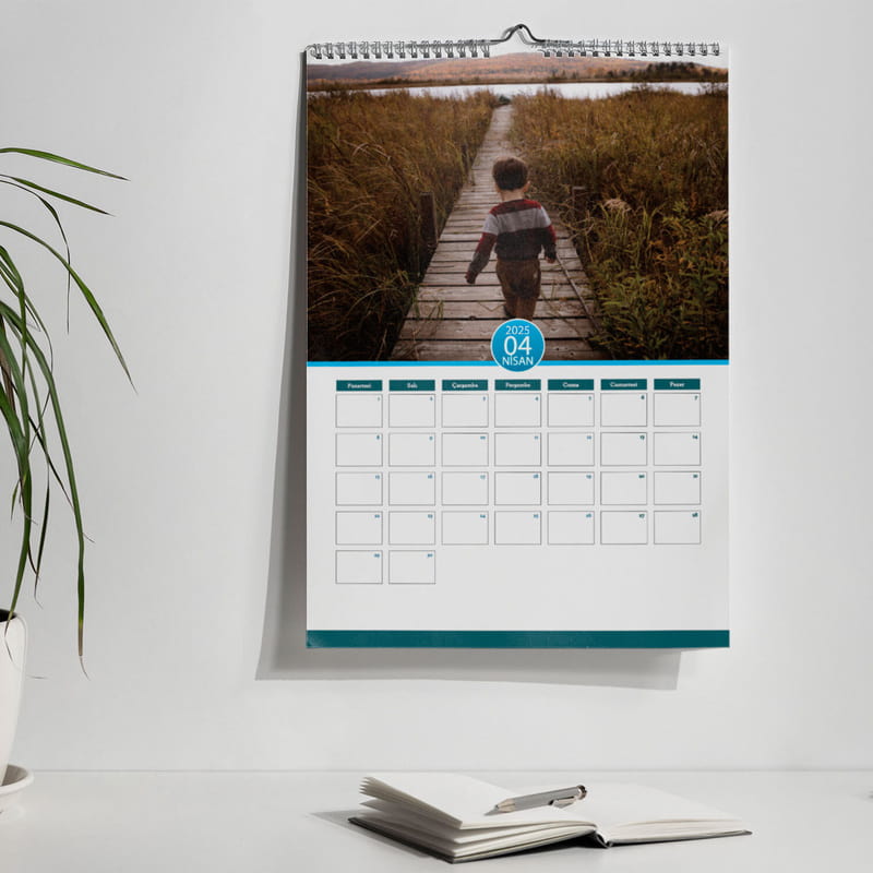 İsme Özel Hediye Yapraklı Duvar Takvimi