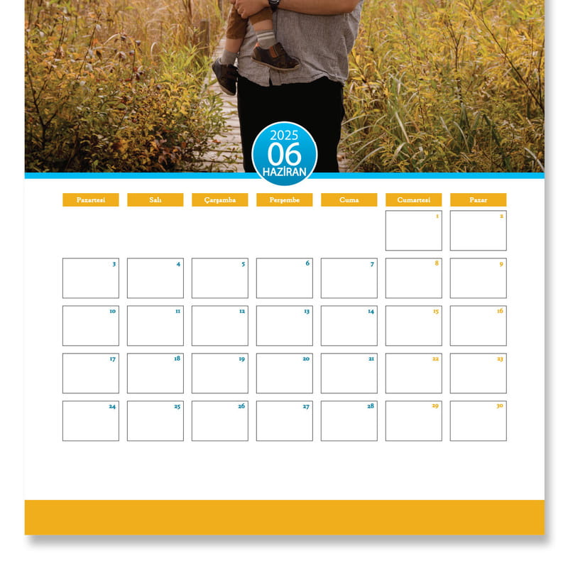 İsme Özel Hediye Yapraklı Duvar Takvimi