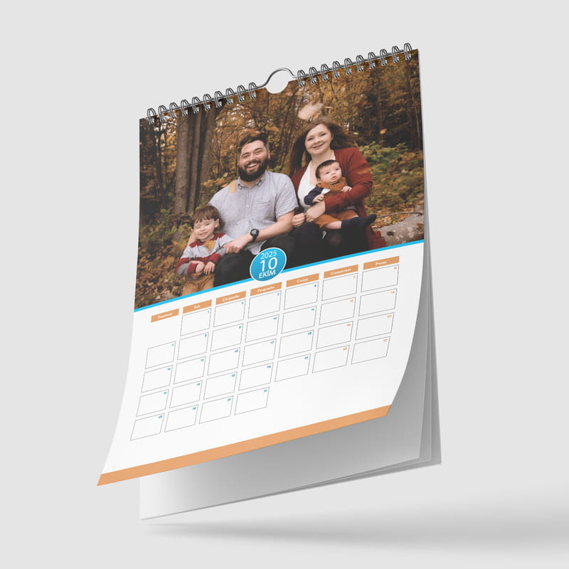 İsme Özel Hediye Yapraklı Duvar Takvimi