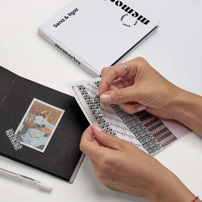 İsme Özel Memories Kapaklı Albüm Defteri - 35 Fotoğraflı