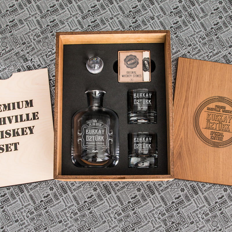 İsme Özel Nashville Viski Seti