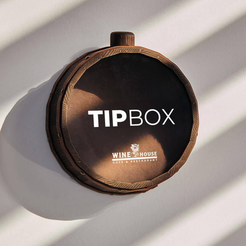 Kafe Restaurant Logo Özelleştirmeli Tip Box Kutusu