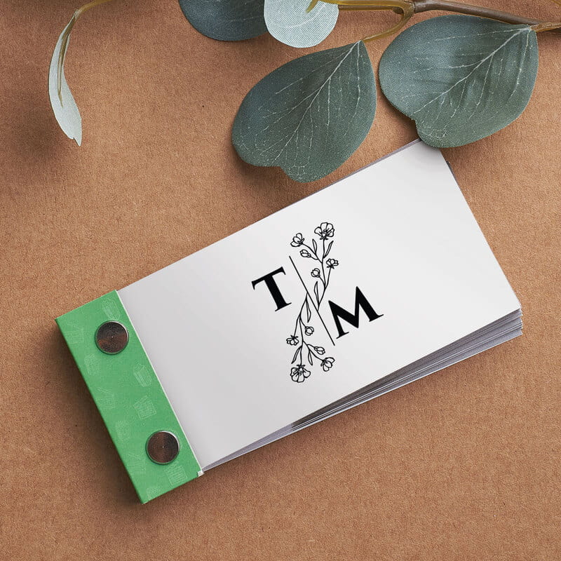 Kapak Harf Özelleştirmeli Çiftlere Hediye Hareketli Anı Kitabı