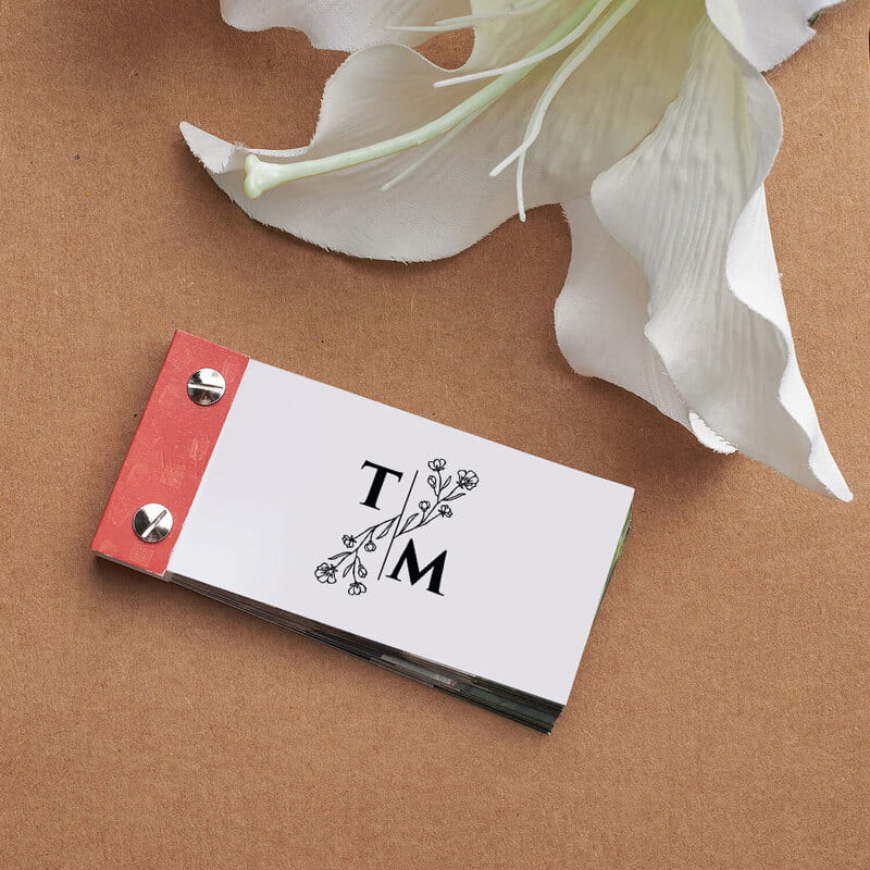 Kapak Harf Özelleştirmeli Çiftlere Hediye Hareketli Anı Kitabı