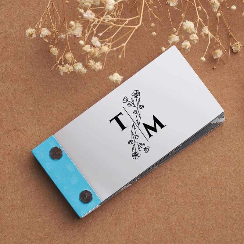 Kapak Harf Özelleştirmeli Çiftlere Hediye Hareketli Anı Kitabı