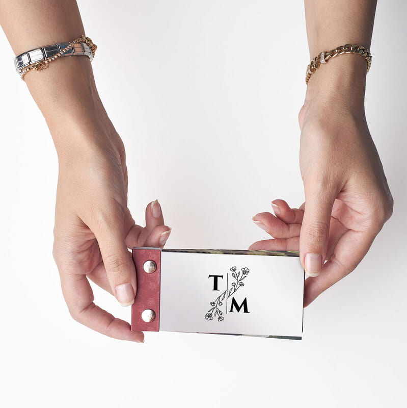 Kapak Harf Özelleştirmeli Çiftlere Hediye Hareketli Anı Kitabı