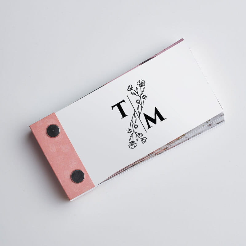 Kapak Harf Özelleştirmeli Çiftlere Hediye Hareketli Anı Kitabı