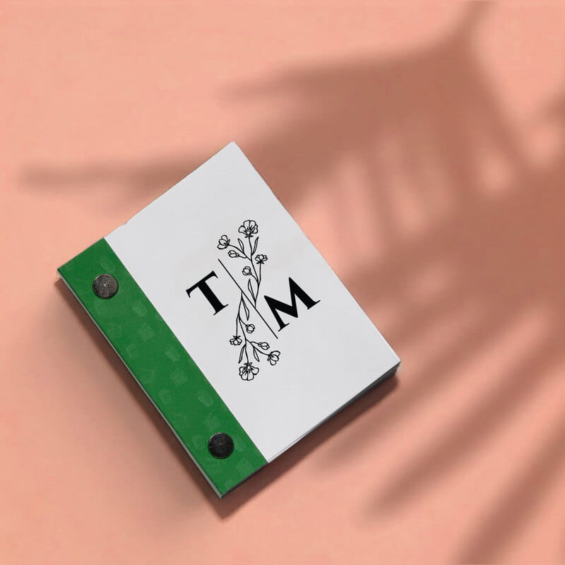 Kapak Harf Özelleştirmeli Çiftlere Hediye Hareketli Anı Kitabı