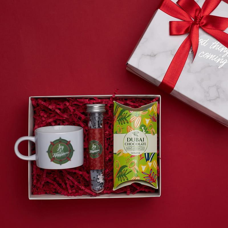 Kapsül Puzzle Çikolata Yılbaşı Hediye Kutusu