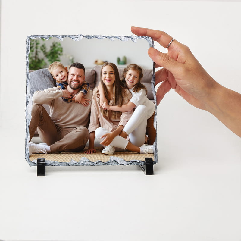 Kare Taş Fotoğraf Baskısı - 19x19 cm