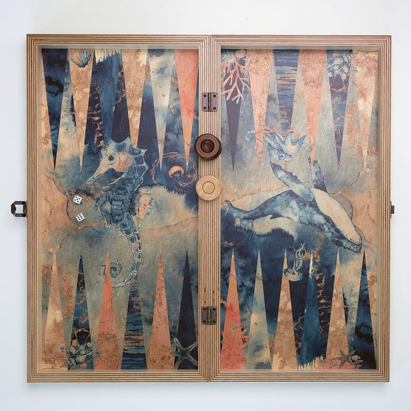 Kişiselleştirilebilir Özel Seri Sirena Tavla Seti