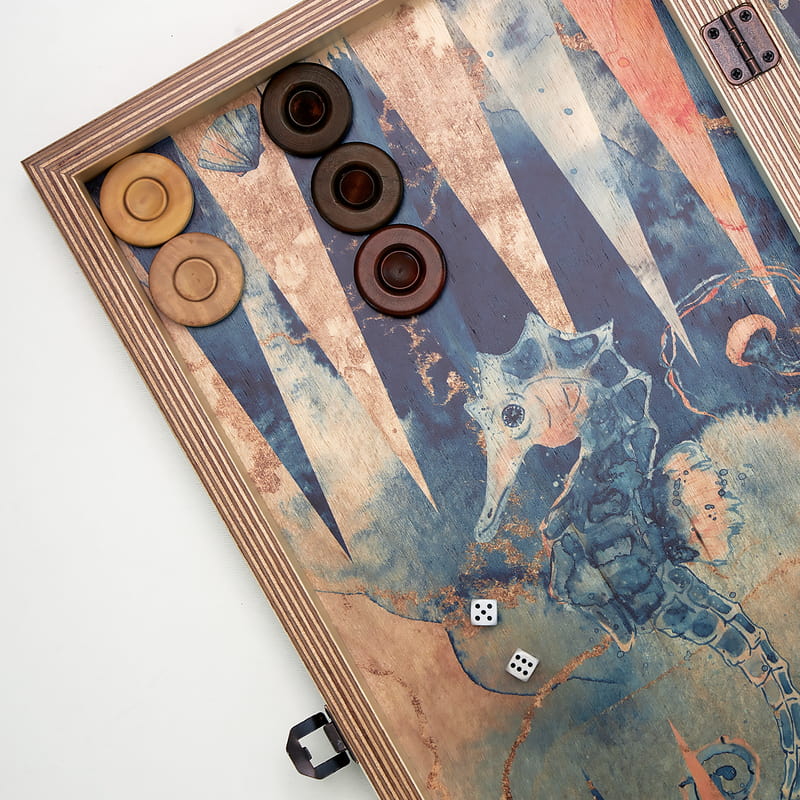 Kişiselleştirilebilir Özel Seri Sirena Tavla Seti