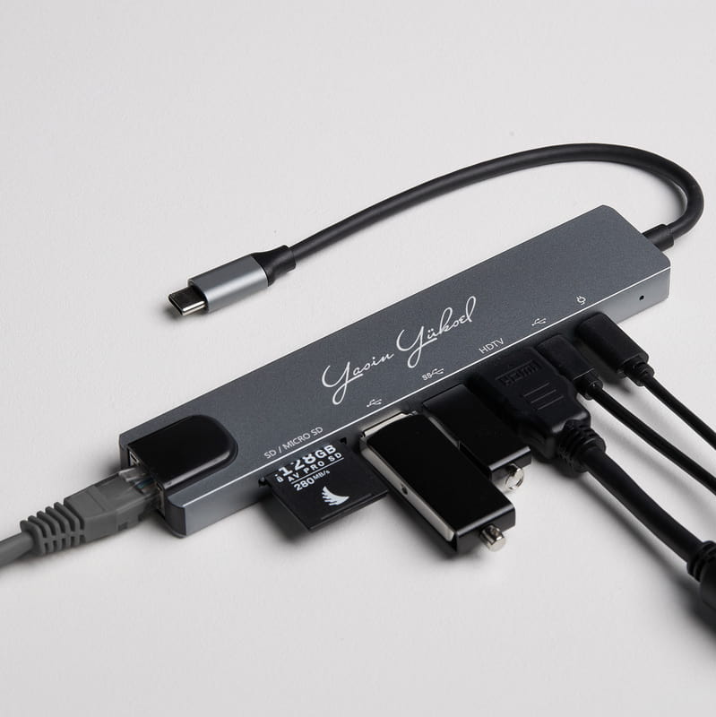 Kişiye Özel 8in1 Type-C USB Çoklayıcı Hub
