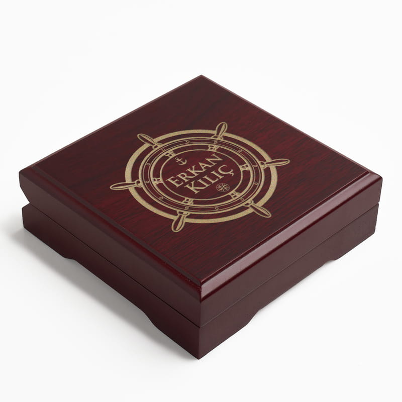 Kişiye Özel Ahşap Kutulu Denizci Pusulası