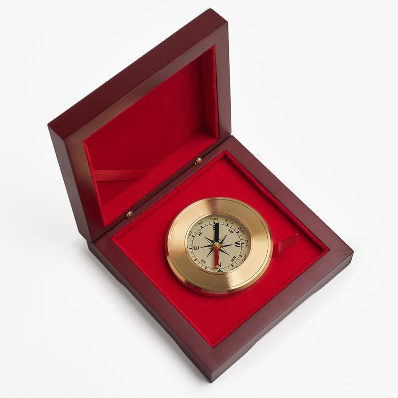 Kişiye Özel Ahşap Kutulu Denizci Pusulası