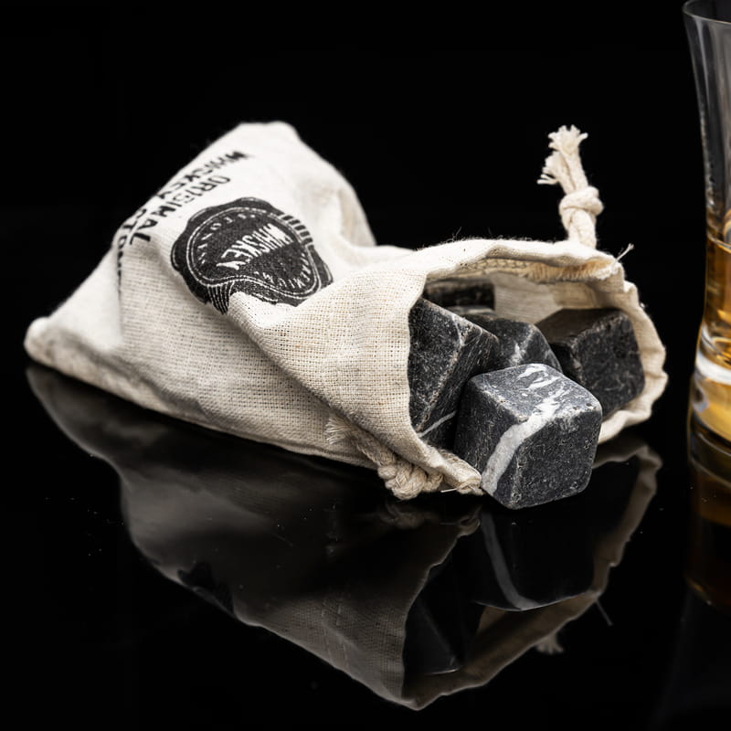 Kişiye Özel Ahşap Kutulu İsme Özel 2'li Kadeh ve Soğutucu Taş Seti