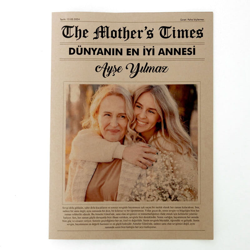 Kişiye Özel Anne Gazetesi