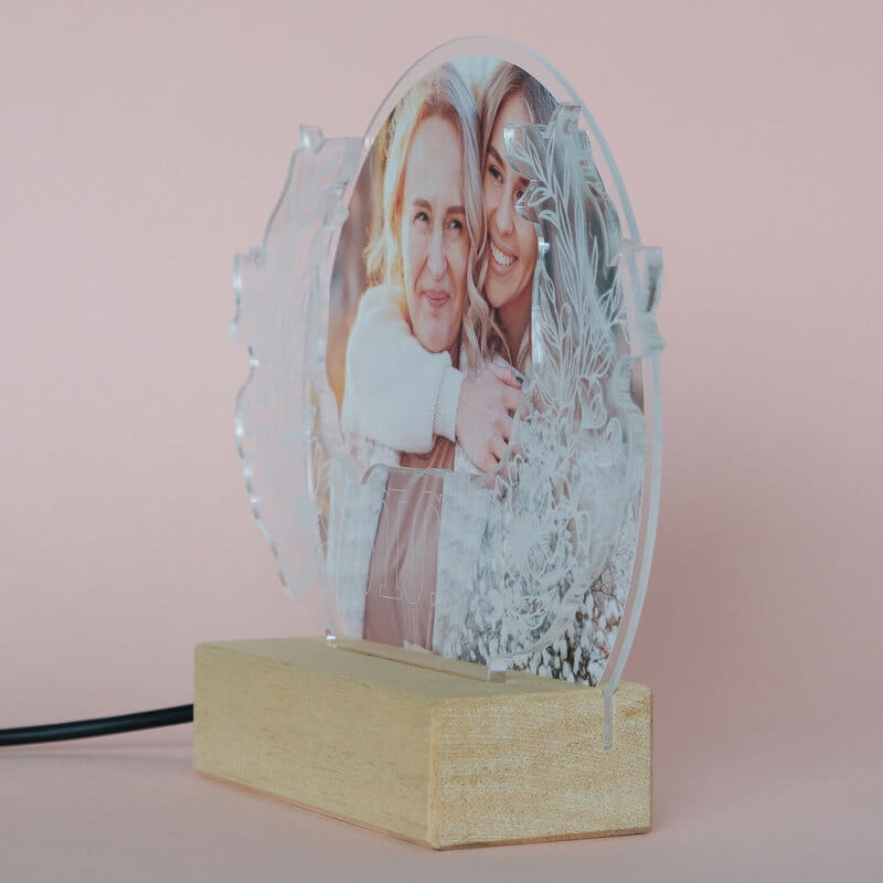 Kişiye Özel Anne Tasarımlı Katmanlı Led Lamba